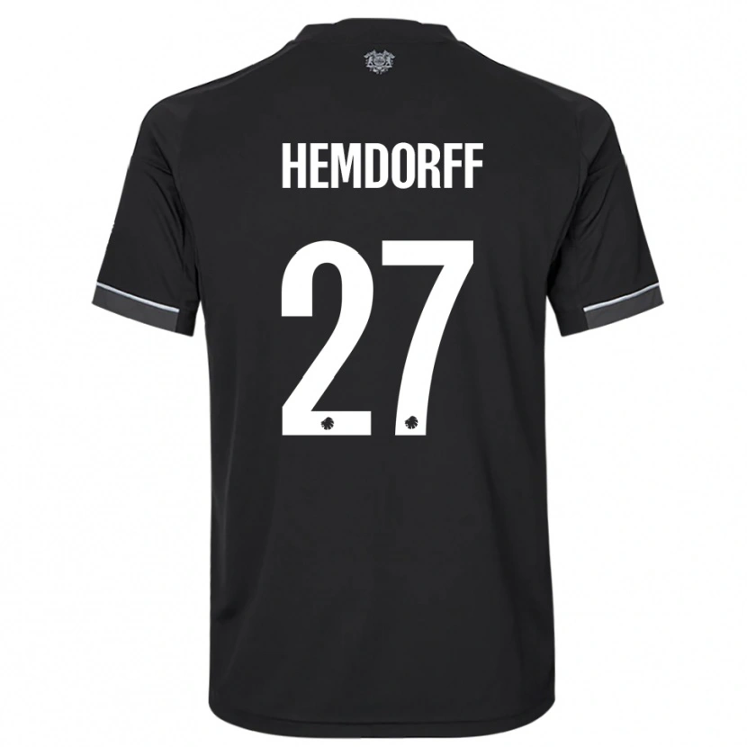 Danxen Damen Mathilde Hemdorff #27 Schwarz Weiß Auswärtstrikot Trikot 2025/26 T-Shirt Österreich