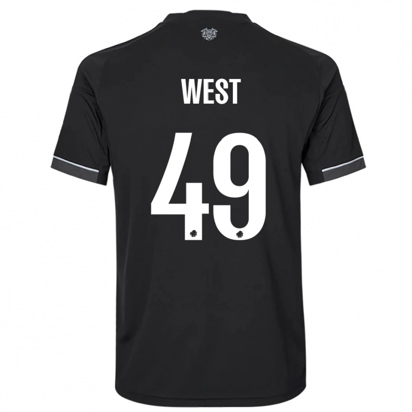 Danxen Damen Liam West #49 Schwarz Weiß Auswärtstrikot Trikot 2025/26 T-Shirt Österreich