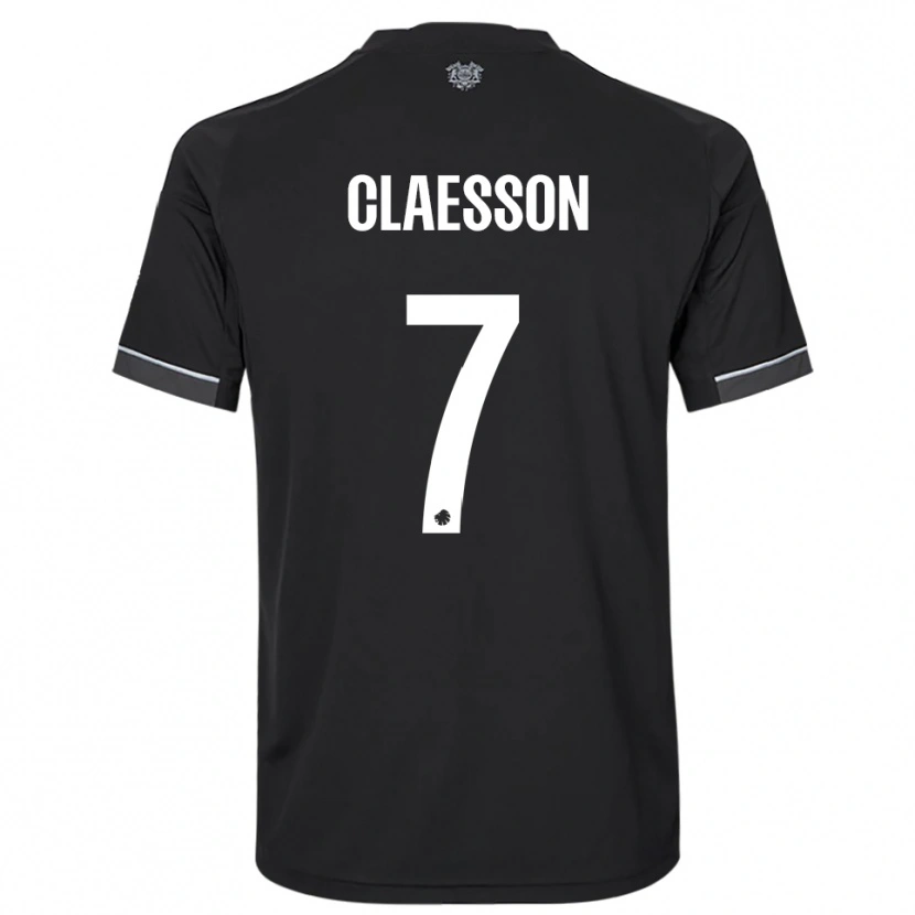 Danxen Damen Viktor Claesson #7 Schwarz Weiß Auswärtstrikot Trikot 2025/26 T-Shirt Österreich