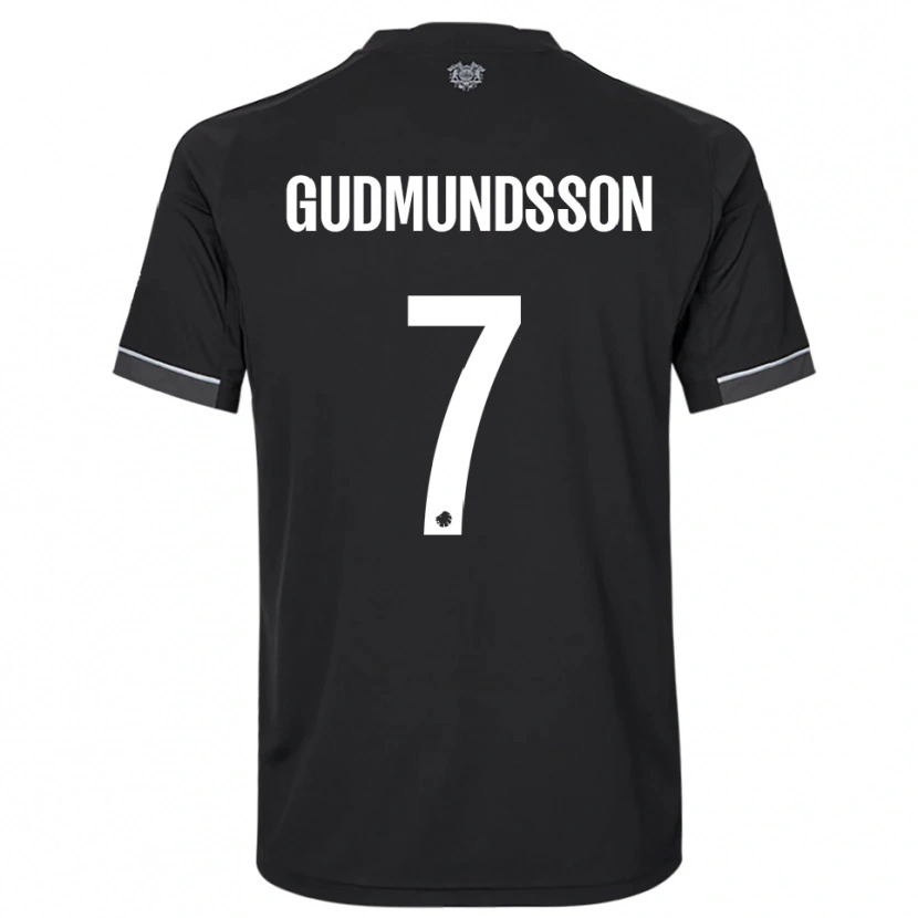 Danxen Damen Galdur Gudmundsson #7 Schwarz Weiß Auswärtstrikot Trikot 2025/26 T-Shirt Österreich