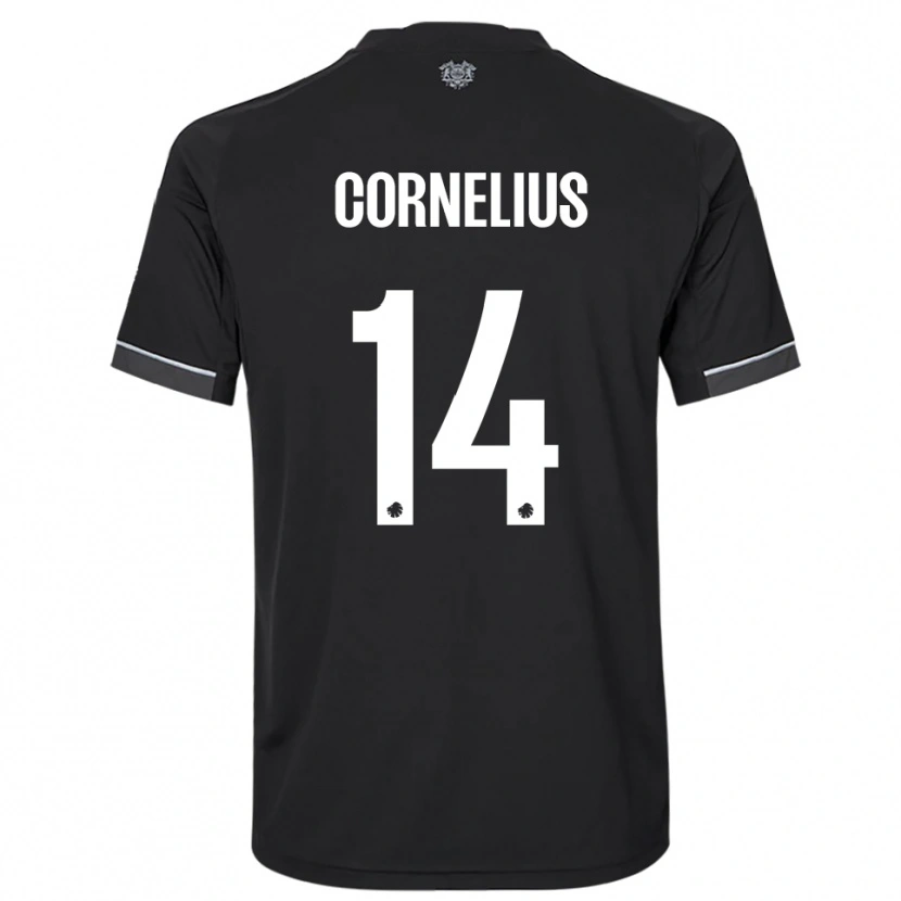 Danxen Damen Andreas Cornelius #14 Schwarz Weiß Auswärtstrikot Trikot 2025/26 T-Shirt Österreich