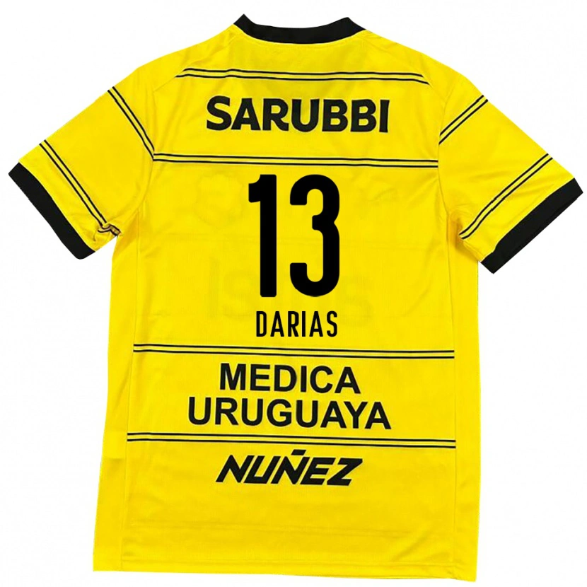 Danxen Damen Eduardo Darias #13 Schwarz Gold Auswärtstrikot Trikot 2025/26 T-Shirt Österreich