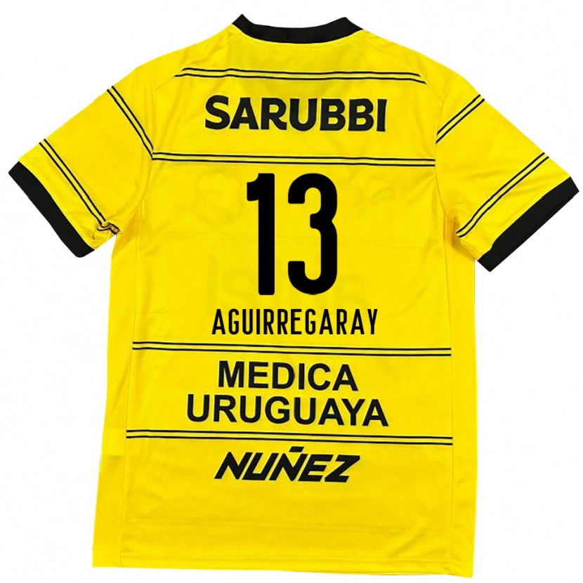 Danxen Damen Matías Aguirregaray #13 Schwarz Gold Auswärtstrikot Trikot 2025/26 T-Shirt Österreich