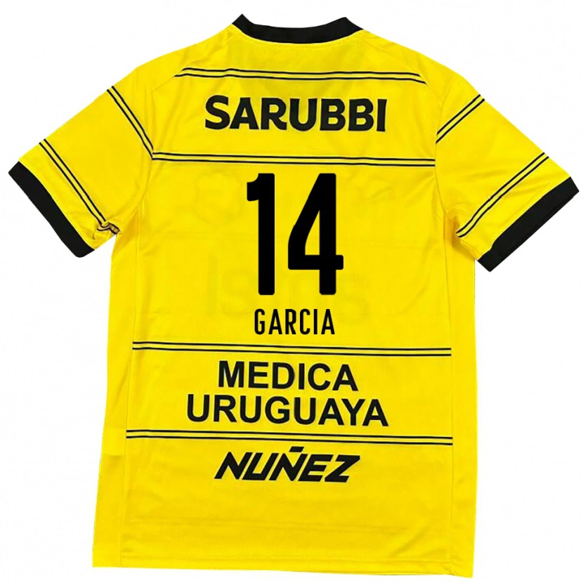 Danxen Damen Damián García #14 Schwarz Gold Auswärtstrikot Trikot 2025/26 T-Shirt Österreich