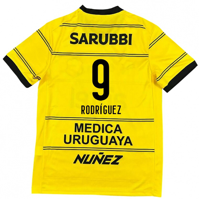 Danxen Damen Agustín Rodríguez #9 Schwarz Gold Auswärtstrikot Trikot 2025/26 T-Shirt Österreich
