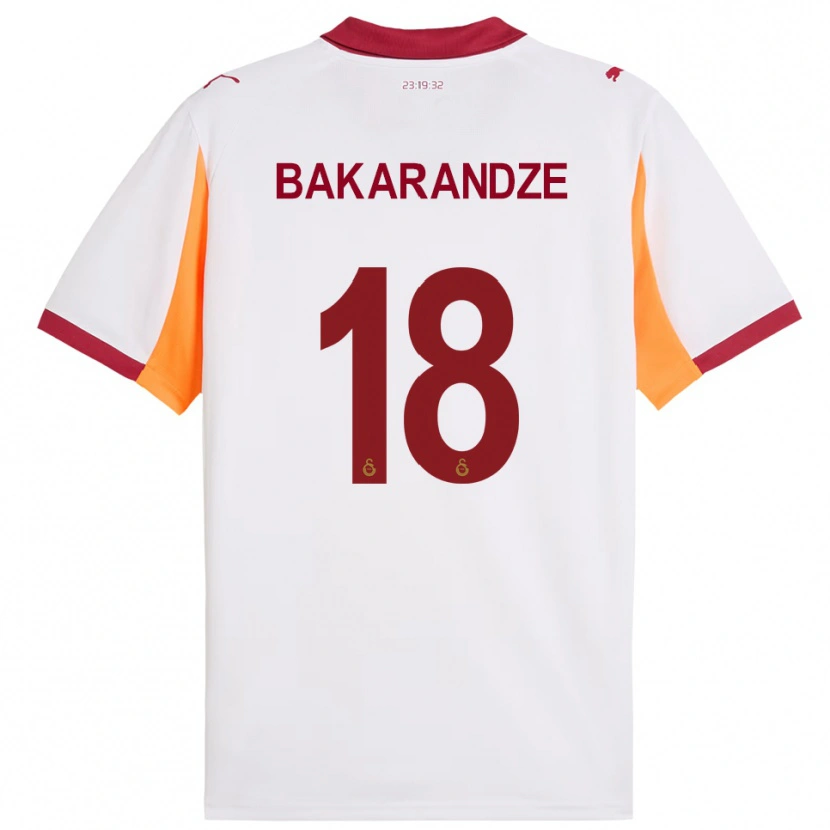 Danxen Damen Kristina Bakarandze #18 Weiß Rot Auswärtstrikot Trikot 2025/26 T-Shirt Österreich