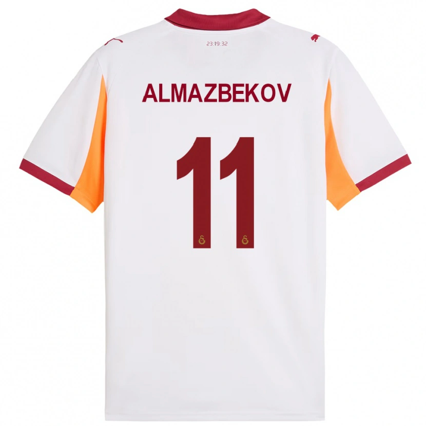 Danxen Damen Beknaz Almazbekov #11 Weiß Rot Auswärtstrikot Trikot 2025/26 T-Shirt Österreich