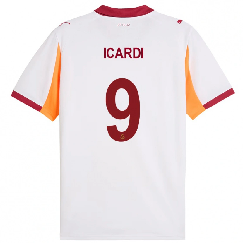 Danxen Damen Mauro Icardi #9 Weiß Rot Auswärtstrikot Trikot 2025/26 T-Shirt Österreich