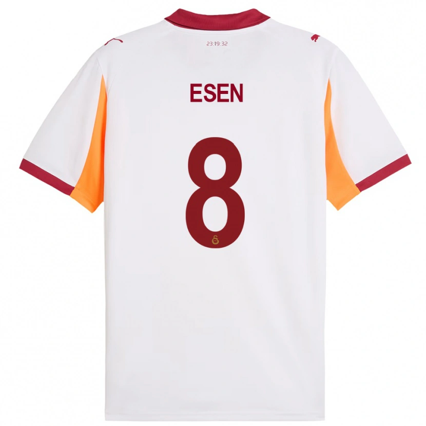 Danxen Damen Emine Ecem Esen #8 Weiß Rot Auswärtstrikot Trikot 2025/26 T-Shirt Österreich