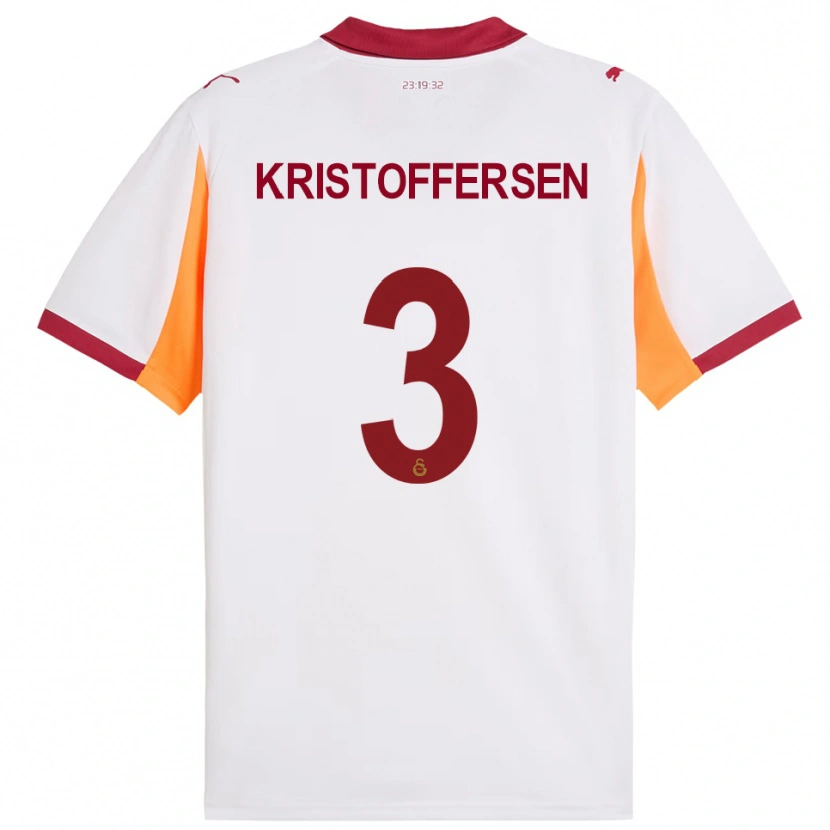 Danxen Damen Ina Kristoffersen #3 Weiß Rot Auswärtstrikot Trikot 2025/26 T-Shirt Österreich
