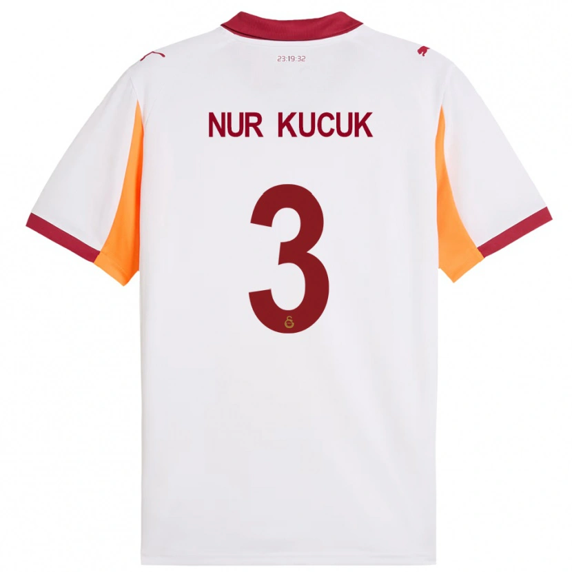 Danxen Damen Rabia Nur Küçük #3 Weiß Rot Auswärtstrikot Trikot 2025/26 T-Shirt Österreich