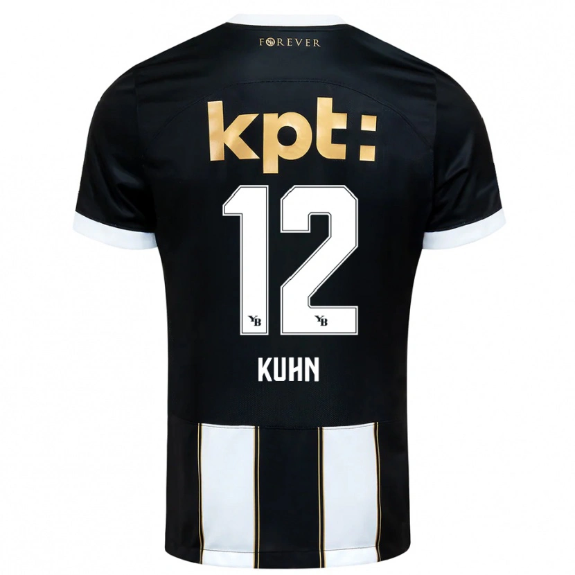 Danxen Damen Athena Kühn #12 Schwarz Weiß Auswärtstrikot Trikot 2025/26 T-Shirt Österreich