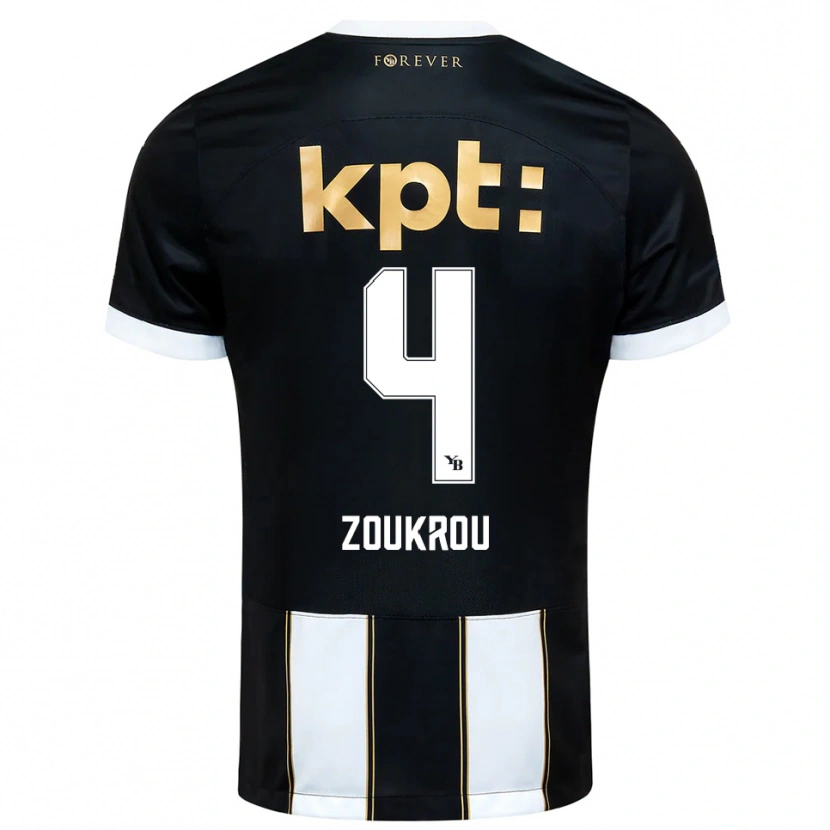 Danxen Damen Tanguy Zoukrou #4 Schwarz Weiß Auswärtstrikot Trikot 2025/26 T-Shirt Österreich