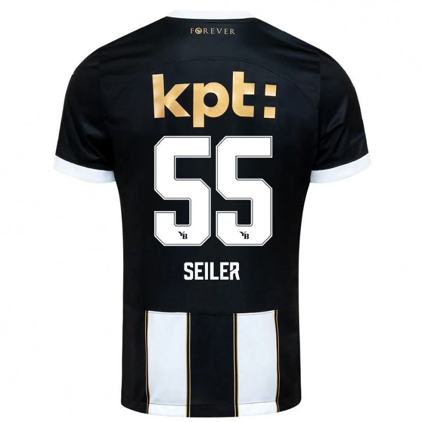 Danxen Damen Mats Seiler #55 Schwarz Weiß Auswärtstrikot Trikot 2025/26 T-Shirt Österreich