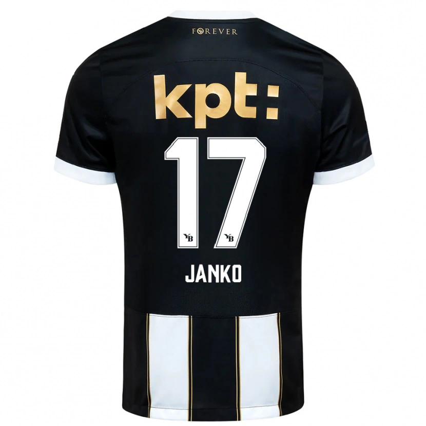 Danxen Damen Saidy Janko #17 Schwarz Weiß Auswärtstrikot Trikot 2025/26 T-Shirt Österreich