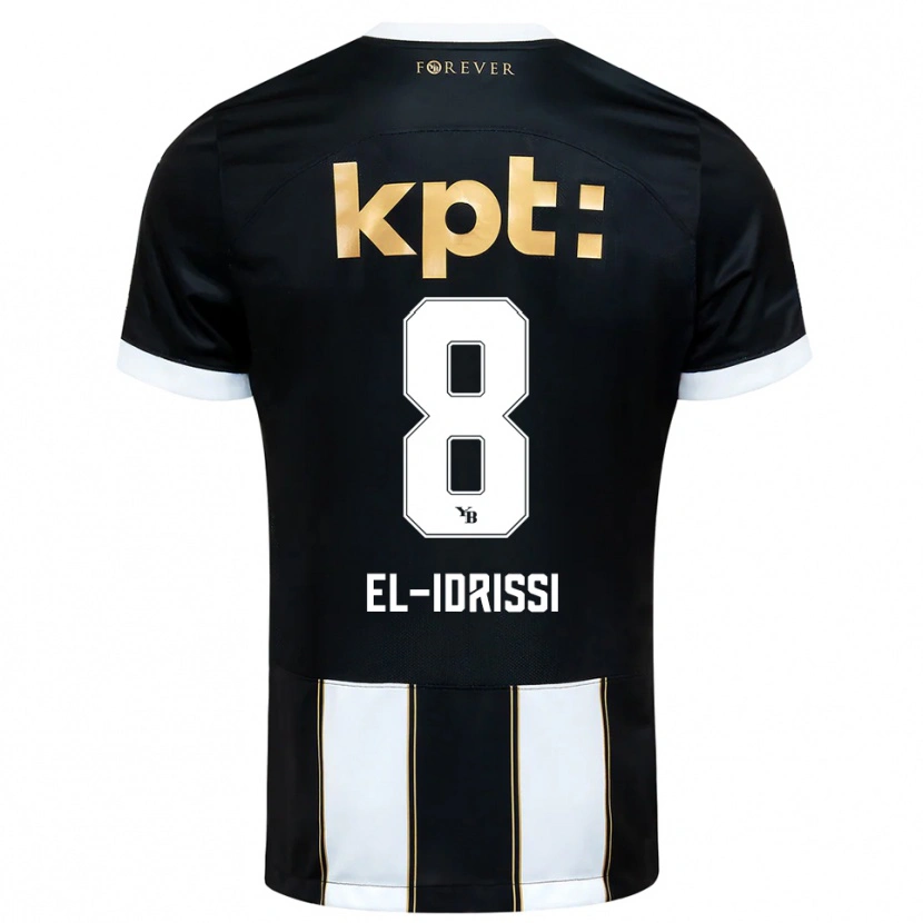 Danxen Damen Ben El-Idrissi #8 Schwarz Weiß Auswärtstrikot Trikot 2025/26 T-Shirt Österreich