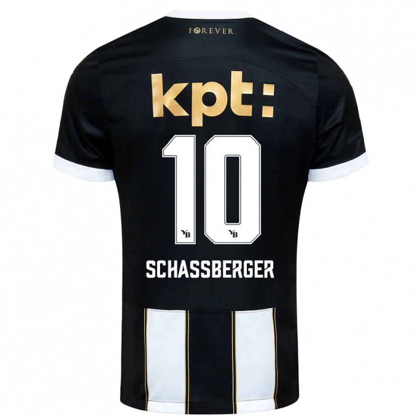 Danxen Damen Julia Schassberger #10 Schwarz Weiß Auswärtstrikot Trikot 2025/26 T-Shirt Österreich