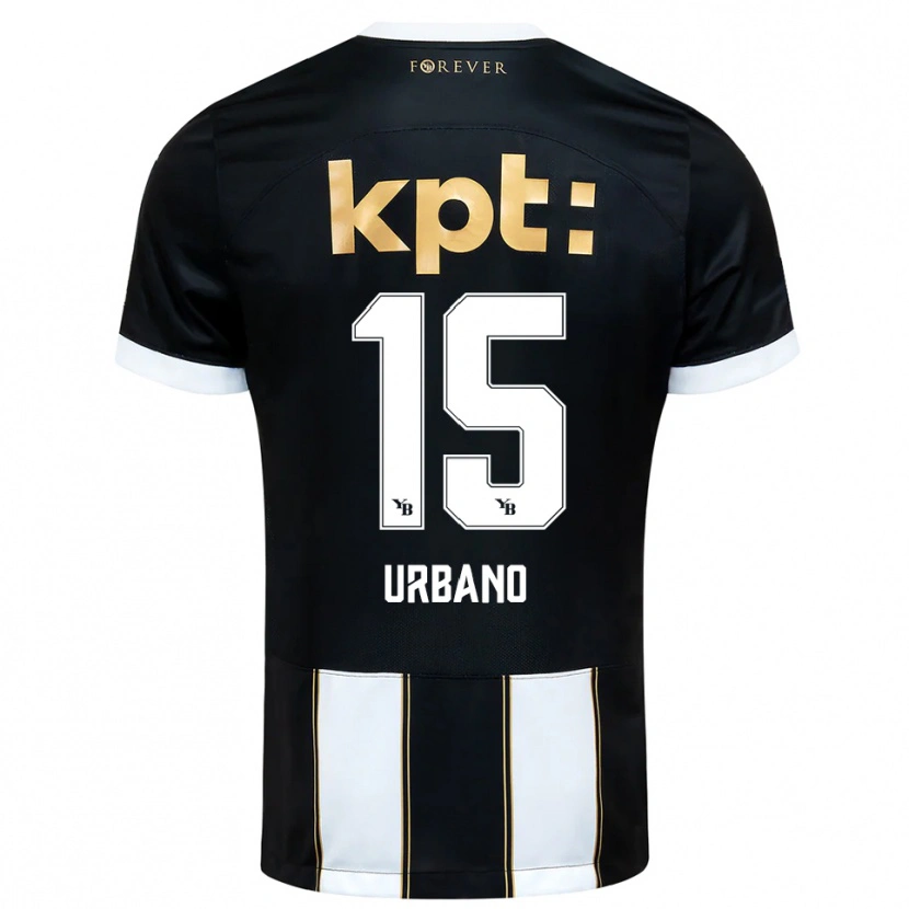 Danxen Damen Nicolò Urbano #15 Schwarz Weiß Auswärtstrikot Trikot 2025/26 T-Shirt Österreich