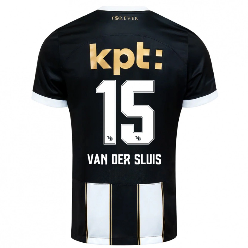 Danxen Damen Gennaro Van Der Sluis #15 Schwarz Weiß Auswärtstrikot Trikot 2025/26 T-Shirt Österreich
