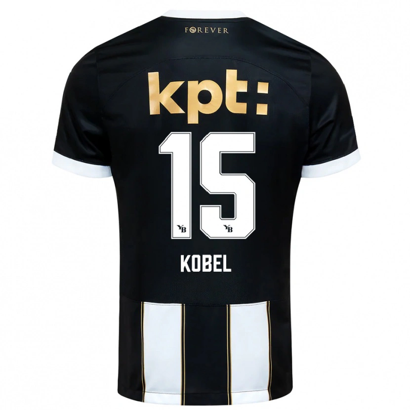 Danxen Damen Jori Kobel #15 Schwarz Weiß Auswärtstrikot Trikot 2025/26 T-Shirt Österreich