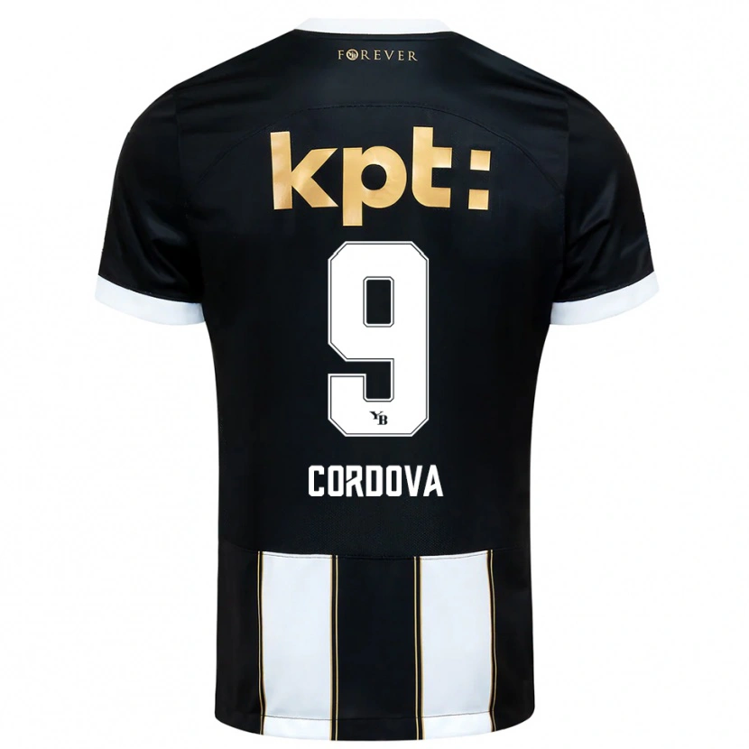 Danxen Damen Sergio Córdova #9 Schwarz Weiß Auswärtstrikot Trikot 2025/26 T-Shirt Österreich