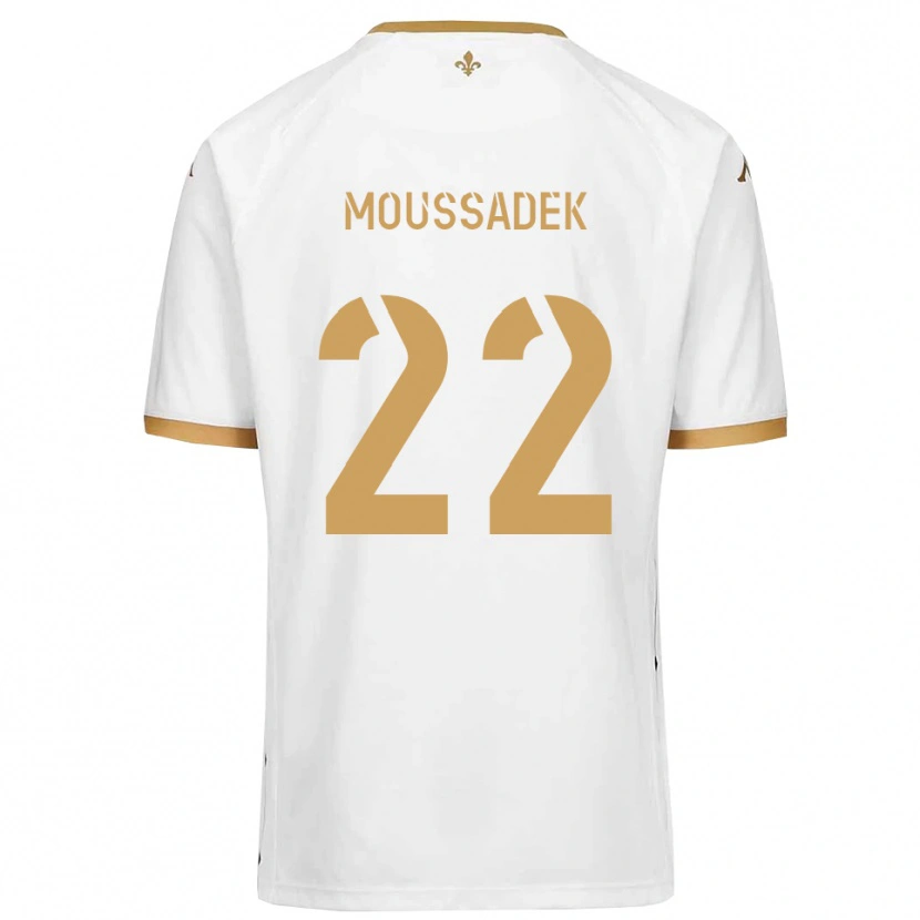 Danxen Damen Djamal Moussadek #22 Weiß Gold Auswärtstrikot Trikot 2025/26 T-Shirt Österreich