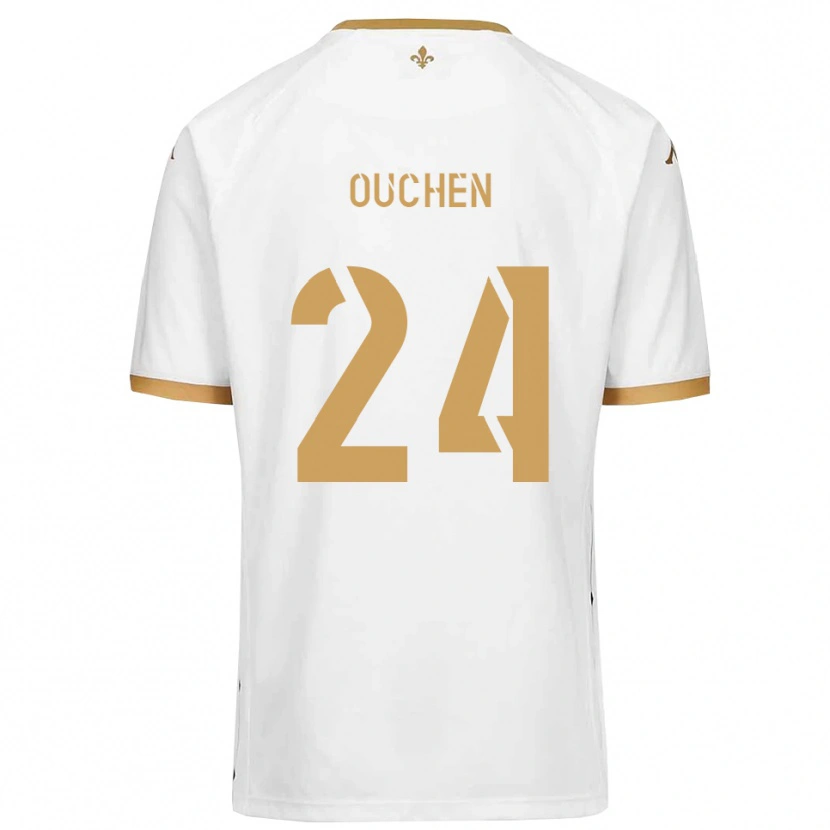 Danxen Damen Ali Ouchen #24 Weiß Gold Auswärtstrikot Trikot 2025/26 T-Shirt Österreich
