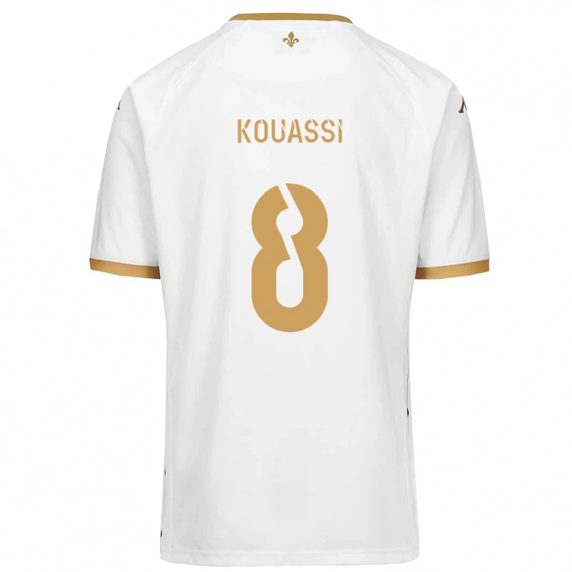 Danxen Damen Odilon Kouassi #8 Weiß Gold Auswärtstrikot Trikot 2025/26 T-Shirt Österreich