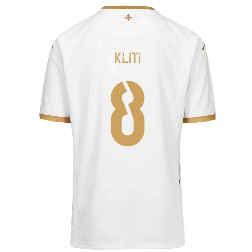 Danxen Damen Ayoub Kliti #8 Weiß Gold Auswärtstrikot Trikot 2025/26 T-Shirt Österreich