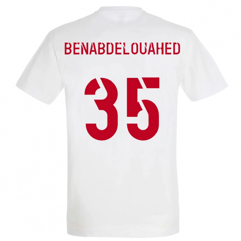 Danxen Damen Kaïs Benabdelouahed #35 Weiß Rot Gelb Auswärtstrikot Trikot 2025/26 T-Shirt Österreich