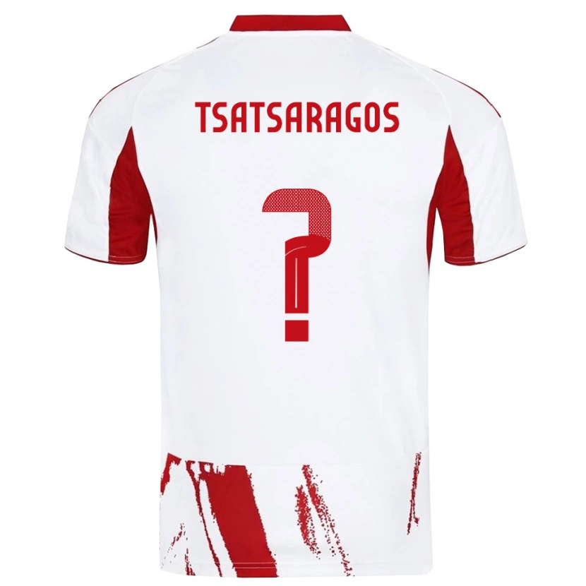 Danxen Damen Giannis Tsatsaragos #0 Weiß Rot Auswärtstrikot Trikot 2025/26 T-Shirt Österreich