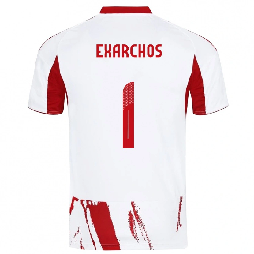 Danxen Damen Alexandros Exarchos #1 Weiß Rot Auswärtstrikot Trikot 2025/26 T-Shirt Österreich