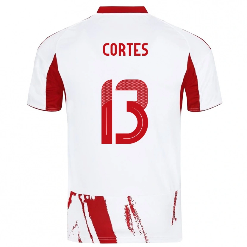 Danxen Damen Ethan Cortes #13 Weiß Rot Auswärtstrikot Trikot 2025/26 T-Shirt Österreich