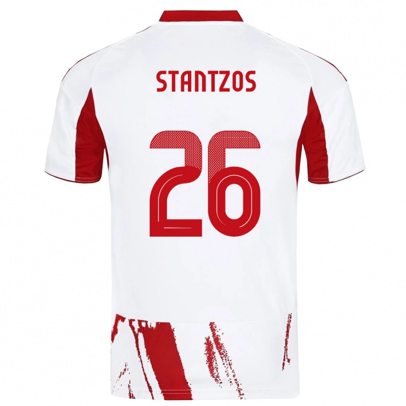 Danxen Damen Athanasios Stantzos #26 Weiß Rot Auswärtstrikot Trikot 2025/26 T-Shirt Österreich