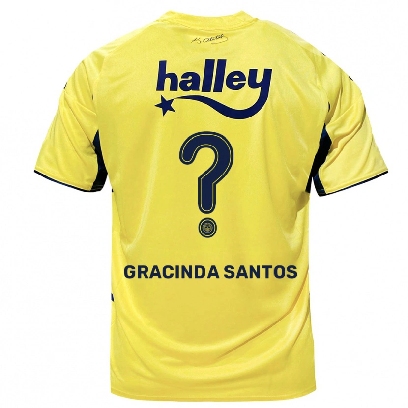 Danxen Damen Elena Gracinda Santos #0 Gelb Marineblau Auswärtstrikot Trikot 2025/26 T-Shirt Österreich