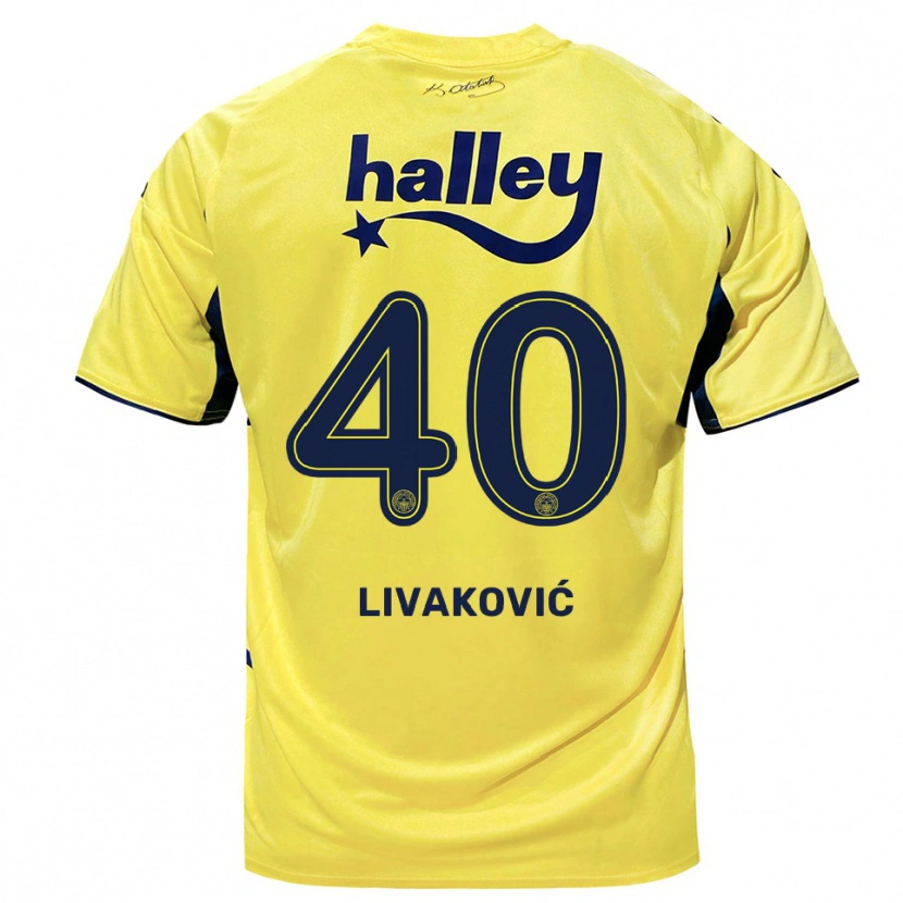 Danxen Damen Dominik Livakovic #40 Gelb Marineblau Auswärtstrikot Trikot 2025/26 T-Shirt Österreich