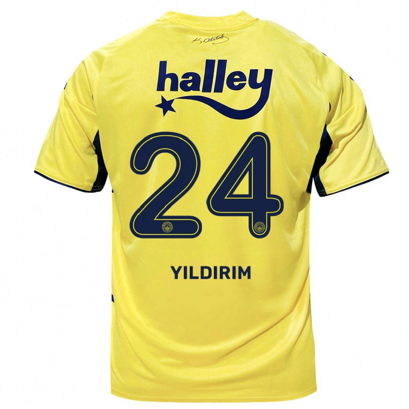 Danxen Damen Fatoş Yıldırım #24 Gelb Marineblau Auswärtstrikot Trikot 2025/26 T-Shirt Österreich