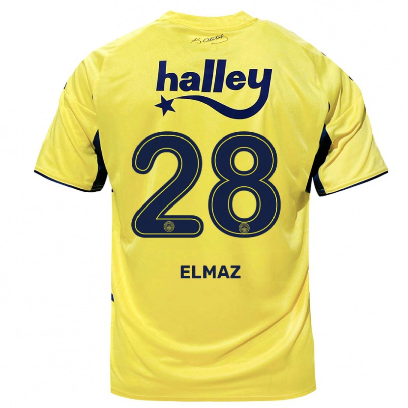 Danxen Damen Bartuğ Elmaz #28 Gelb Marineblau Auswärtstrikot Trikot 2025/26 T-Shirt Österreich