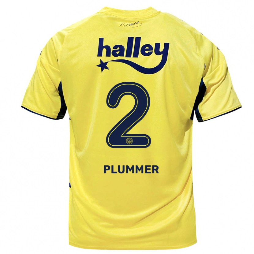Danxen Damen Konya Plummer #2 Gelb Marineblau Auswärtstrikot Trikot 2025/26 T-Shirt Österreich