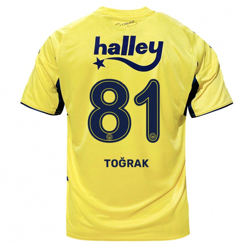 Danxen Damen Şükür Toğrak #81 Gelb Marineblau Auswärtstrikot Trikot 2025/26 T-Shirt Österreich