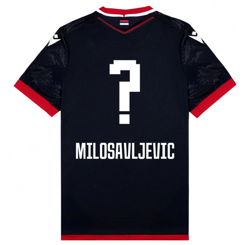 Danxen Damen Mihajlo Milosavljevic #0 Schwarz Rot Auswärtstrikot Trikot 2025/26 T-Shirt Österreich
