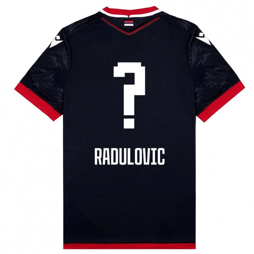 Danxen Damen Marko Radulovic #0 Schwarz Rot Auswärtstrikot Trikot 2025/26 T-Shirt Österreich