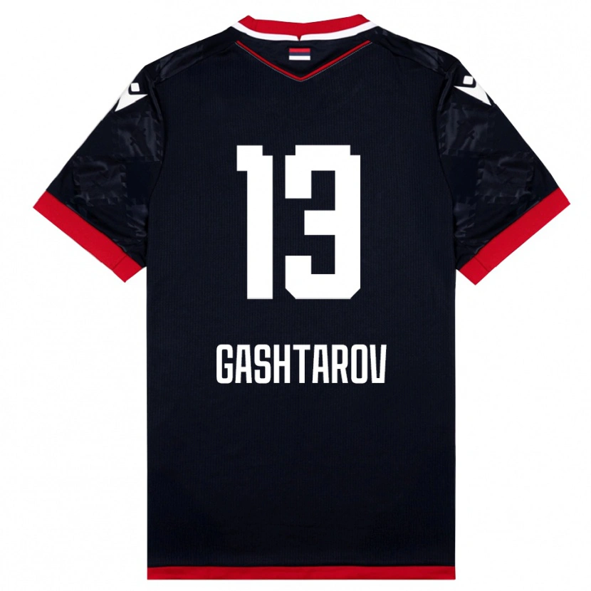 Danxen Damen Matej Gashtarov #13 Schwarz Rot Auswärtstrikot Trikot 2025/26 T-Shirt Österreich