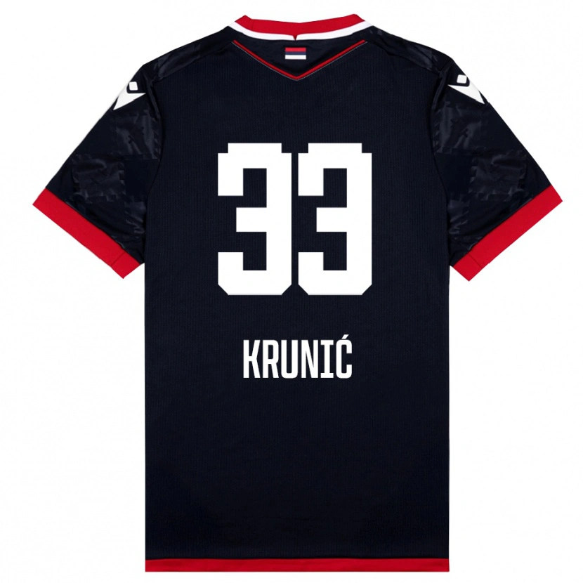 Danxen Damen Rade Krunic #33 Schwarz Rot Auswärtstrikot Trikot 2025/26 T-Shirt Österreich