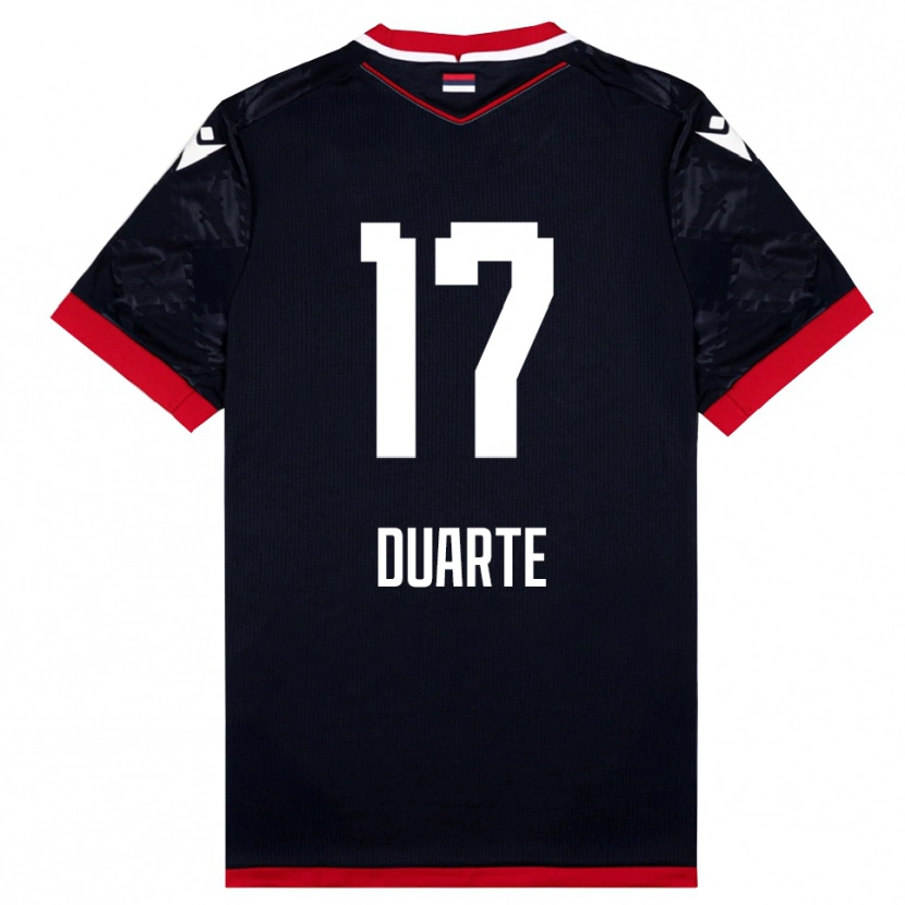 Danxen Damen Bruno Duarte #17 Schwarz Rot Auswärtstrikot Trikot 2025/26 T-Shirt Österreich