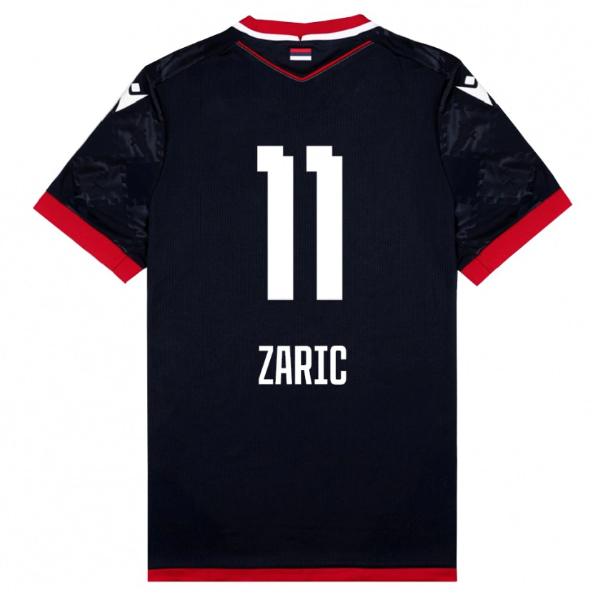 Danxen Damen Luka Zaric #11 Schwarz Rot Auswärtstrikot Trikot 2025/26 T-Shirt Österreich