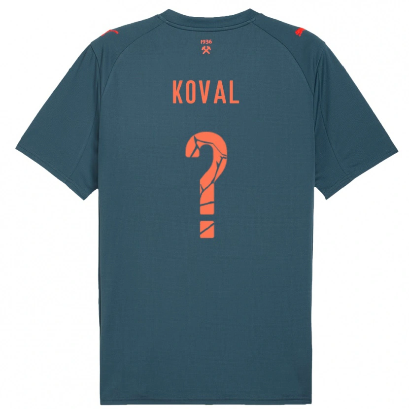 Danxen Damen Maksym Koval #0 Marineblau Rot Auswärtstrikot Trikot 2025/26 T-Shirt Österreich
