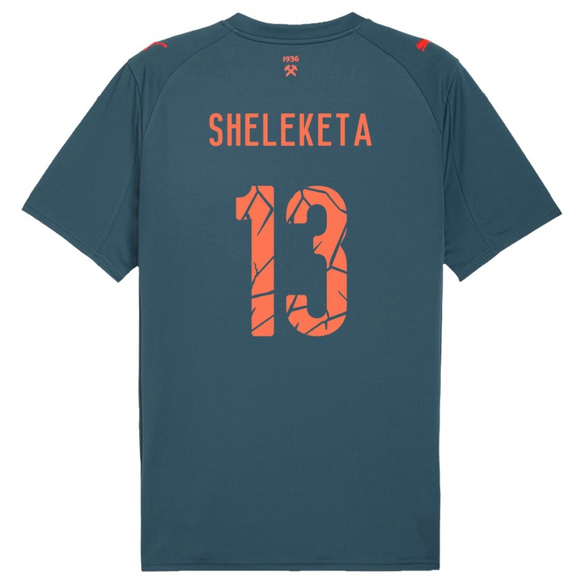 Danxen Damen Mykyta Sheleketa #13 Marineblau Rot Auswärtstrikot Trikot 2025/26 T-Shirt Österreich