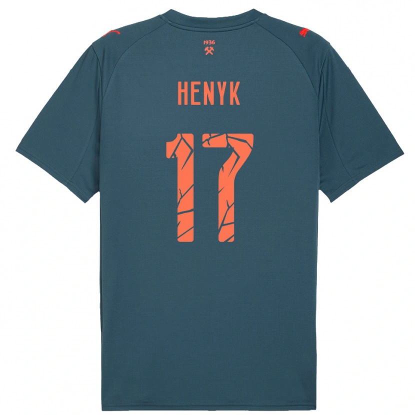 Danxen Damen Oksana Henyk #17 Marineblau Rot Auswärtstrikot Trikot 2025/26 T-Shirt Österreich