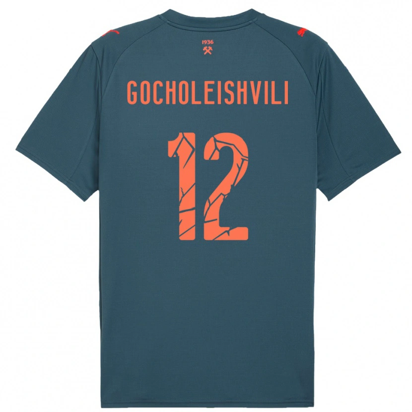 Danxen Damen Giorgi Gocholeishvili #12 Marineblau Rot Auswärtstrikot Trikot 2025/26 T-Shirt Österreich